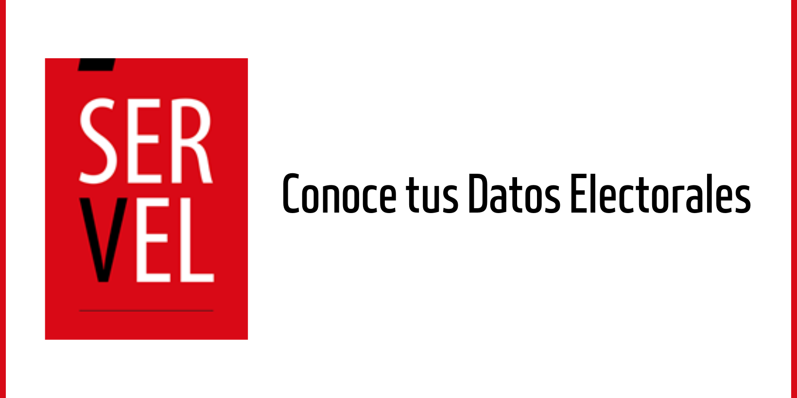 Conoce tus Datos Electorales
